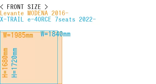 #Levante MODENA 2016- + X-TRAIL e-4ORCE 7seats 2022-